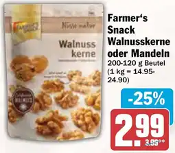 AEZ Farmer's Snack Walnusskerne oder Mandeln Angebot