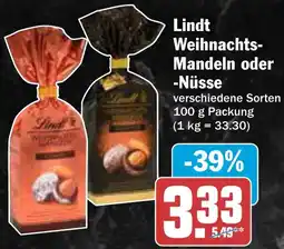 AEZ Lindt Weihnachts- Mandeln oder Nüsse Angebot