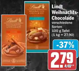 AEZ Lindt Weihnachts- Chocolade Angebot