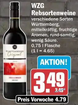 AEZ WZG Rebsortenweine Angebot