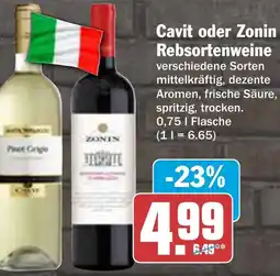 AEZ Cavit oder Zonin Rebsortenweine Angebot