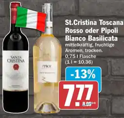 AEZ St.Cristina Toscana Rosso oder Pipoli Bianco Basilicata Angebot