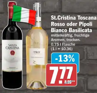AEZ St.Cristina Toscana Rosso oder Pipoli Bianco Basilicata Angebot