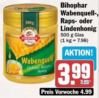 AEZ Bihophar Wabenquell-, Raps- oder Lindenhonig Angebot