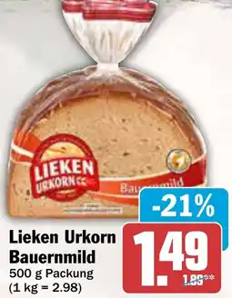 AEZ Lieken Urkorn Bauernmild Angebot