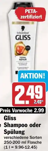 AEZ Gliss Shampoo oder Spülung Angebot