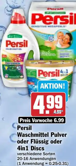 AEZ Persil Waschmittel Pulver oder Flüssig oder 4in1 Discs Angebot