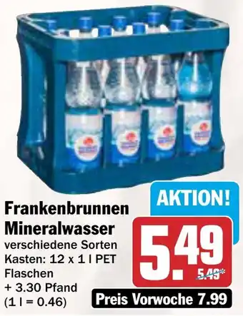 AEZ Frankenbrunnen Mineralwasser Angebot