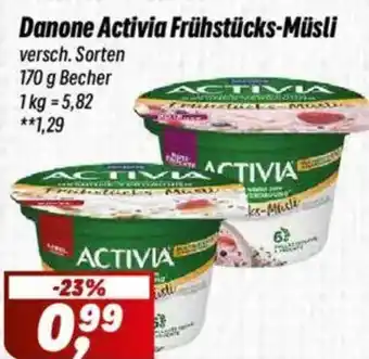 Simmel Danone Activia Frühstücks-Müsli Angebot