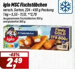 Simmel iglo MSC Fischstäbchen Angebot