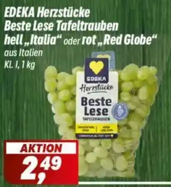 Simmel EDEKA Herzstücke Beste Lese Tafeltrauben hell oder rot Angebot