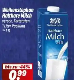 Simmel Weihenstephan Haltbare Milch Angebot