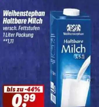 Simmel Weihenstephan Haltbare Milch Angebot