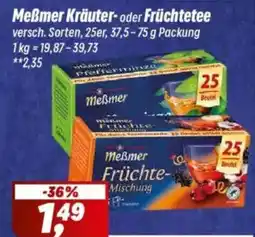 Simmel Meßmer Kräuter- oder Früchtetee Angebot