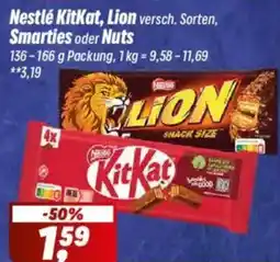 Simmel Nestlé KitKat, Lion versch. Sorten, Smarties oder Nuts Angebot