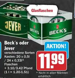 AEZ Beck's oder Jever Angebot