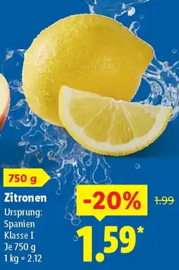 Lidl Zitronen Angebot