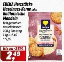 Simmel EDEKA Herzstücke Haselnuss-Kerne oder Kalifornische Mandeln Angebot