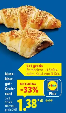 Lidl Nuss- Nou- gat- Croissant Angebot