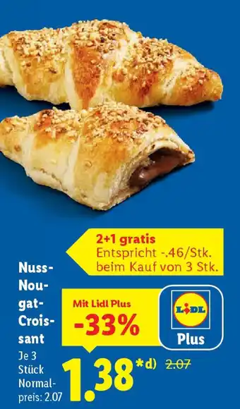 Lidl Nuss- Nou- gat- Croissant Angebot