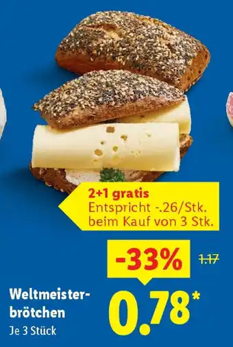 Lidl Weltmeister- brötchen Angebot