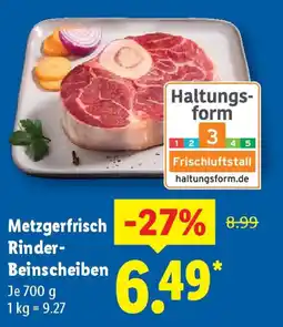 Lidl Metzgerfrisch - Rinder- Beinscheiben Angebot