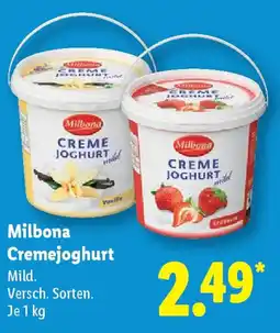 Lidl Milbona Cremejoghurt Angebot