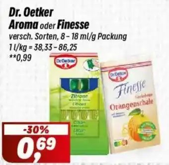 Simmel Dr. Oetker Aroma oder Finesse Angebot