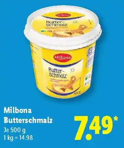 Lidl Milbona Butterschmalz Angebot