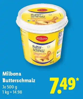 Lidl Milbona Butterschmalz Angebot