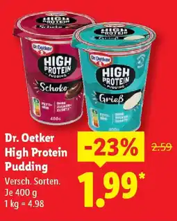 Lidl Dr. Oetker High Protein Pudding Angebot