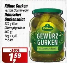 Simmel Kühne Gurken oder Dänischer Gurkensalat Angebot