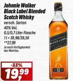 Simmel Johnnie Walker Black Label Blended Scotch Whisky Angebot