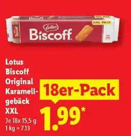Lidl Lotus Biscoff Original Karamell- gebäck XXL 18er-Pack Angebot