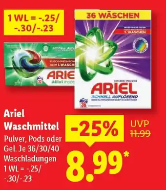 Lidl Ariel Waschmittel Angebot