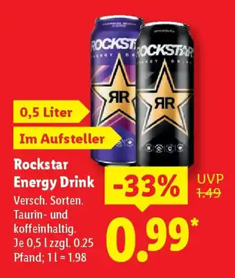 Lidl Rockstar Energy Drink Angebot
