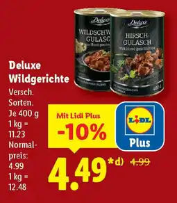 Lidl Deluxe Wildgerichte Angebot
