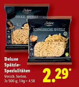Lidl Deluxe Spätzle- Spezialitäten Angebot
