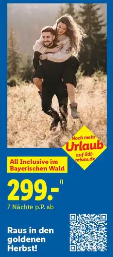 Lidl Raus in den goldenen Herbst! 7 Nächte Angebot