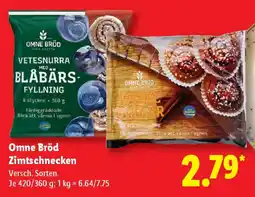 Lidl Omne Bröd Zimtschnecken Angebot