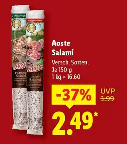 Lidl Aoste Salami Angebot