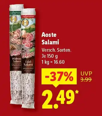 Lidl Aoste Salami Angebot