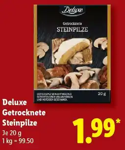 Lidl Deluxe Getrocknete Steinpilze Angebot