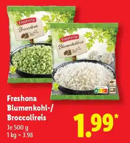 Lidl Freshona Blumenkohl-/ Broccolireis Angebot