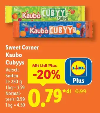 Lidl Sweet Corner Kaubo Cubyys Angebot