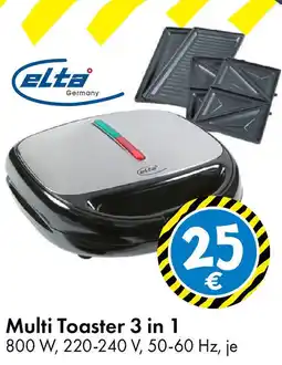 TEDi elta Multi Toaster 3 in 1 Angebot