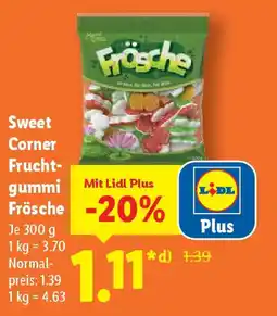 Lidl Sweet Corner Frucht- gummi Frösche Angebot