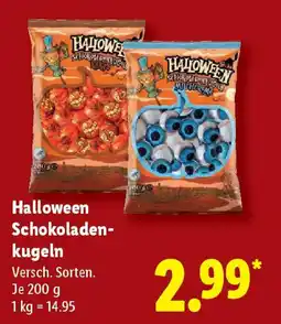Lidl Halloween Schokoladen- kugeln Angebot