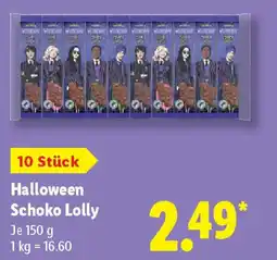 Lidl Halloween Schoko Lolly Angebot