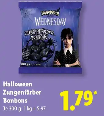 Lidl Halloween Zungenfärber Bonbons Angebot